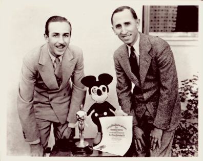 Walt Disney dreamed up ideas for Disney. But it was his brother Roy (right) who found the money to fund his big dreams. 