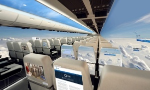 A windowless plane, which could be flying our skies in a decade. Photograph: Tomasz Wyszo/mirski/ww.dabarti/CPI